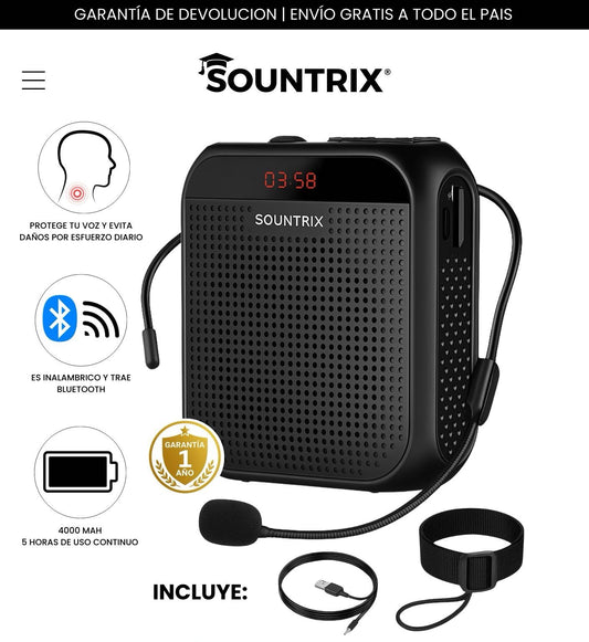 Amplificador de Voz sountrix® para Docentes Profesionales