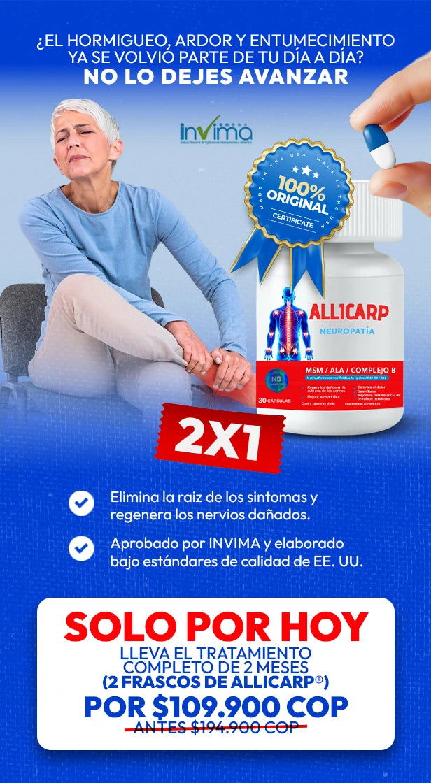 ALLICARP® Alivio nervioso y neuropatico desde la raíz