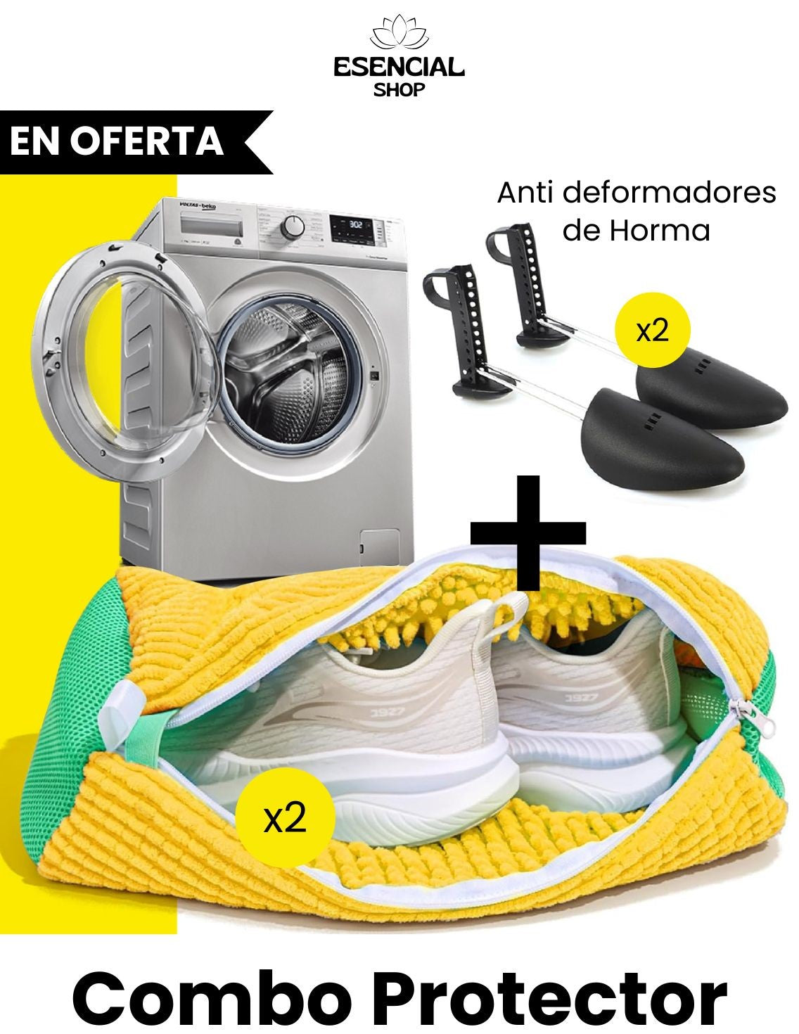 Combo protector de zapatos