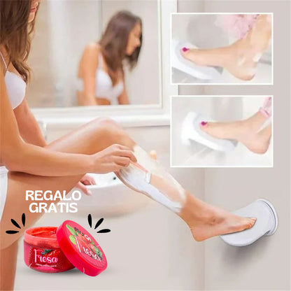 Soporte para depilacion y aseo personal + ¡Exfoliante Para pies GRATIS!