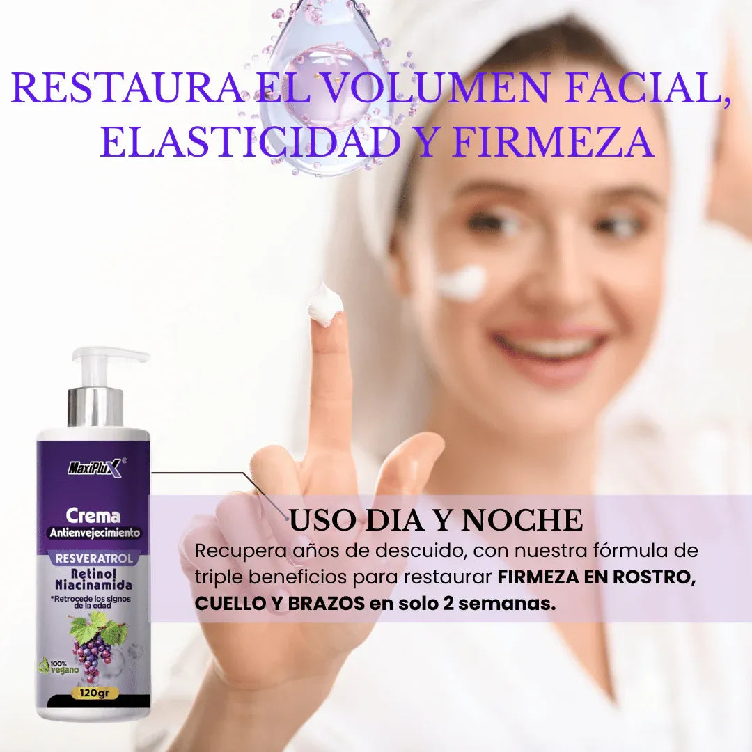 Resveratrol Advanced: Rejuvenecida y Radiante hasta 10 años + Obsequio